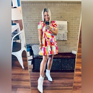 Ellie Multicolor Mini Dress